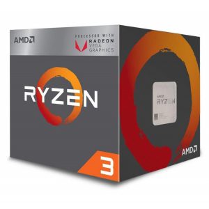 CPU AMD RYZEN 3 2200G (3.5 GHz boost 3.7 GHz, 4 nhân 4 luồng, 6MB Cache, Radeon Vega 8, Socket AM4)