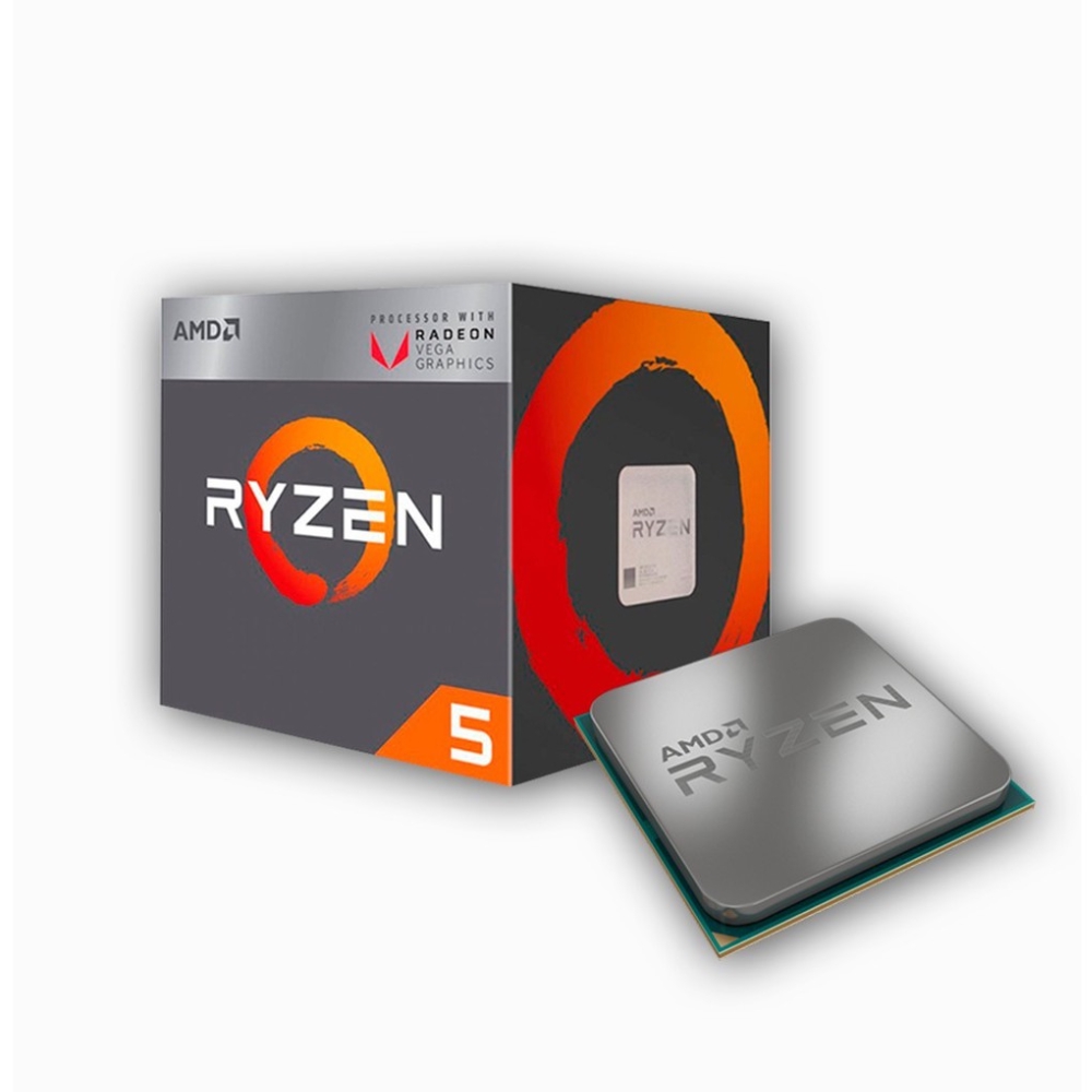 CPU AMD RYZEN 5 2400G (3.6 GHz boost 3.9 GHz, 4 nhân 8 luồng, 6MB Cache, Radeon Vega 11, Socket AM4)