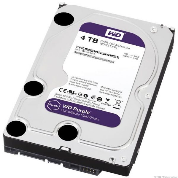 Ổ cứng HDD Western Digital Purple 4TB 3.5″ SATA 3 – WD40PURX