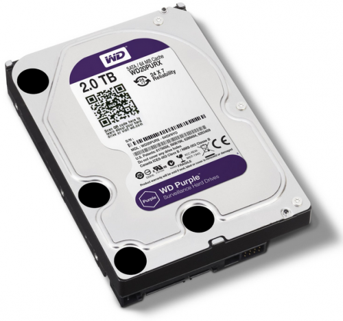 Ổ cứng HDD Western Digital Purple 2TB 3.5″ SATA 3 – WD20PURX _songphuong.vn