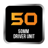 50mm HD driver unit