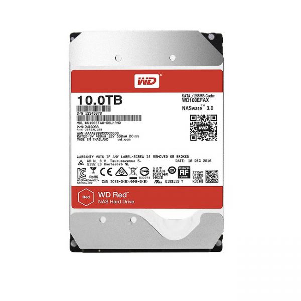Ổ cứng HDD Western Digital Red 10TB 3.5″ SATA 3 – WD100EFAX