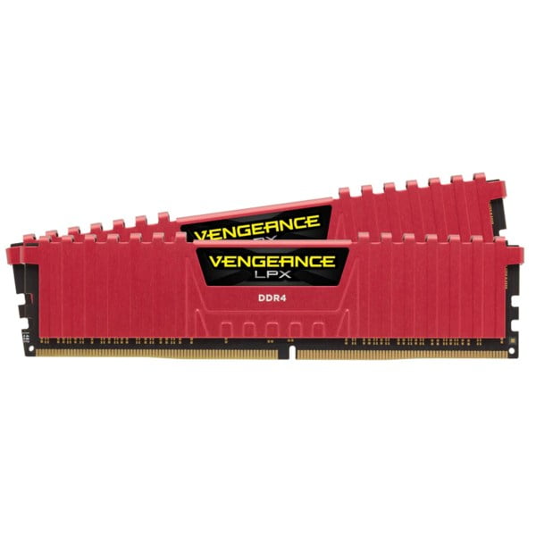RAM CORSAIR VENGEANCE LPX 16GB (2x8GB) DDR4 2400MHz (RED) - CMK16GX4M2A2400C14R