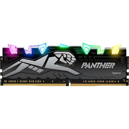 Ram Apacer Panther Silver RGB 8GB DDR4 2666MHz - EK.08G2V.GQN