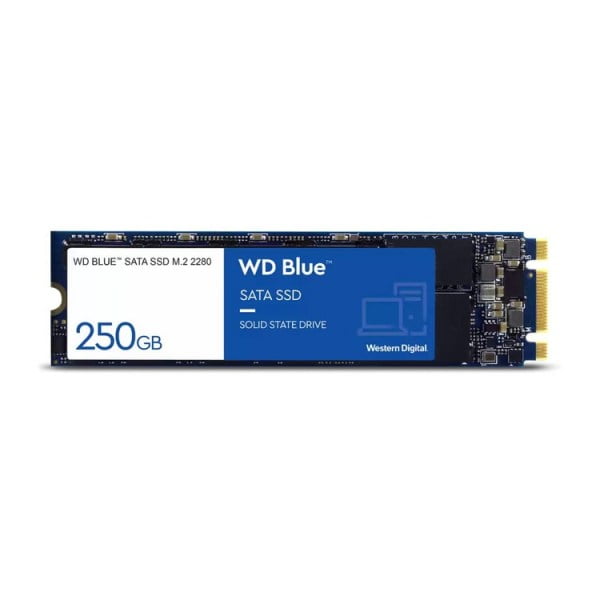 SSD WD Blue 250GB M2 2280 Sata 3 - WDS250G2B0B (Read/Write: 550/525 MB/s)