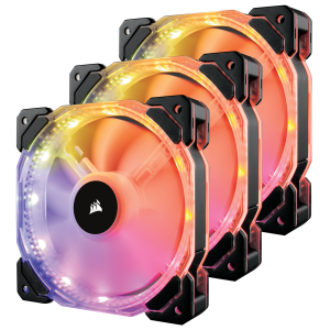 Quạt Case Corsair FAN HD 120 RGB LED – Hộp 3 FAN – with controller (CO-9050067-WW)