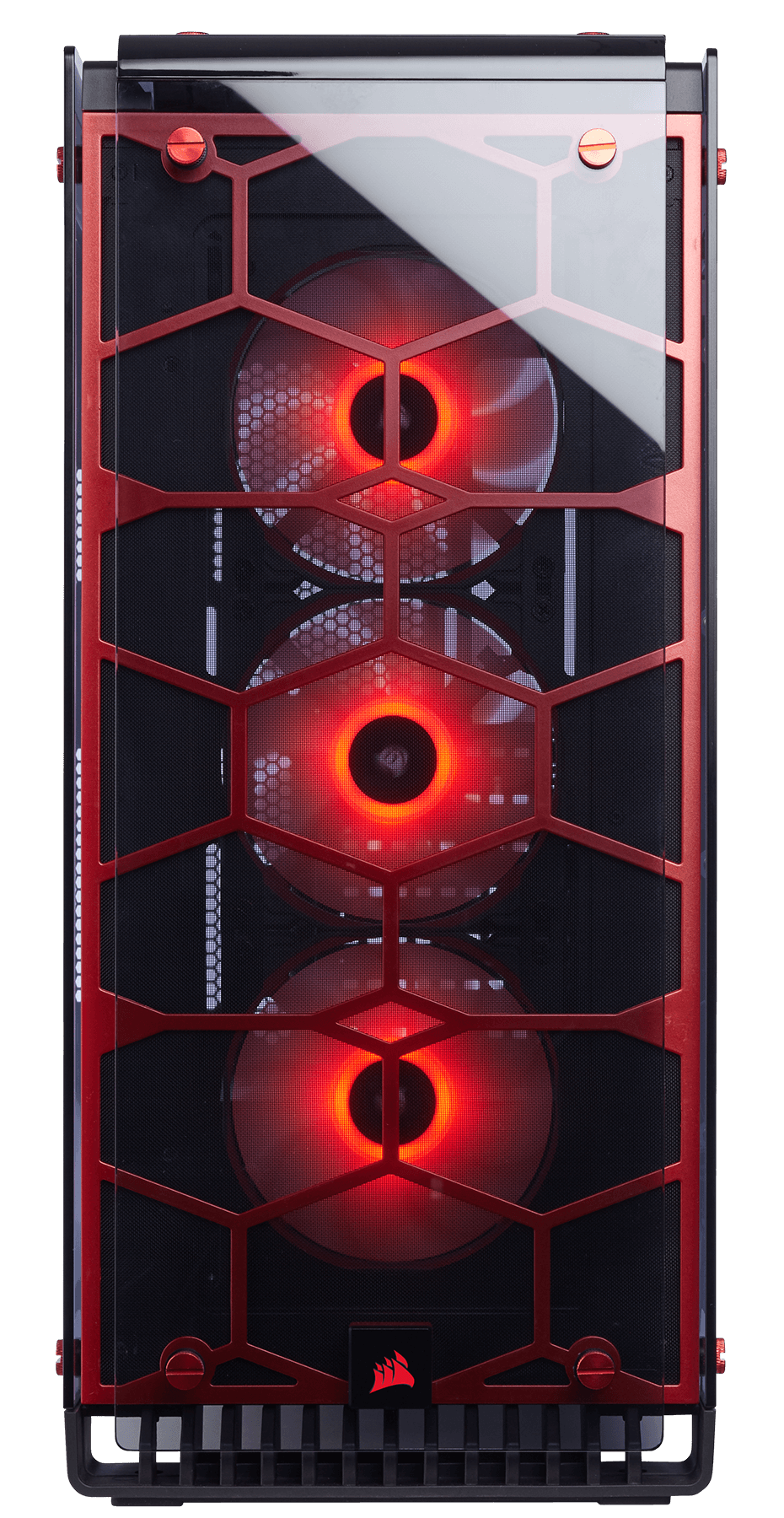 Case Corsair Crystal Series 570X Red RGB -Tempered Glass- kính cường lực (CC-9011111-WW)