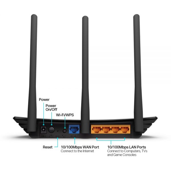 Router Wi-Fi Chuẩn N Tốc Độ 450Mbps TL-WR940N