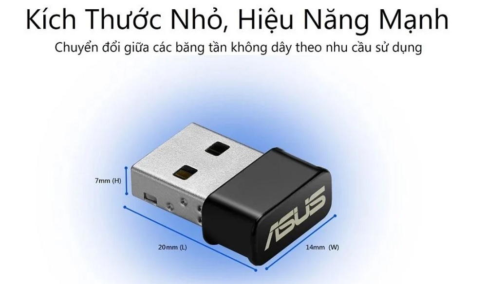USB Wifi Asus AC53 Nano chuẩn AC1200 - songphuong.vn