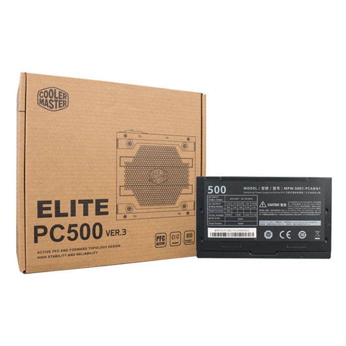 Nguồn Cooler Master Elite V3 230V PC500 Box - MPW-5001-ACABN1