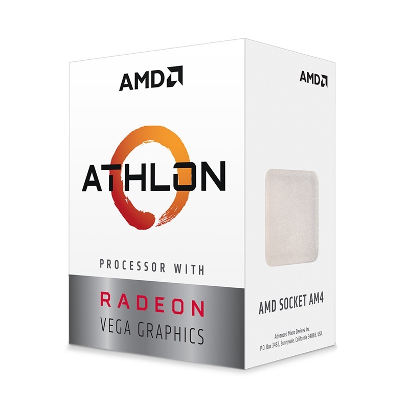 CPU AMD ATHLON 220GE (3.4GHz, 2 nhân 4 luồng, 4MB Cache, Radeon Vega 3, 35W, Socket AM4)