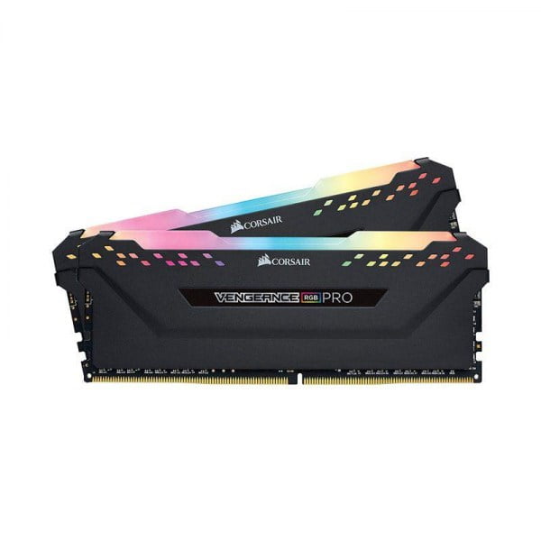 RAM CORSAIR VENGEANCE PRO RGB BLACK 16GB (2x8GB) DDR4 3000MHz - CMW16GX4M2D3000C16