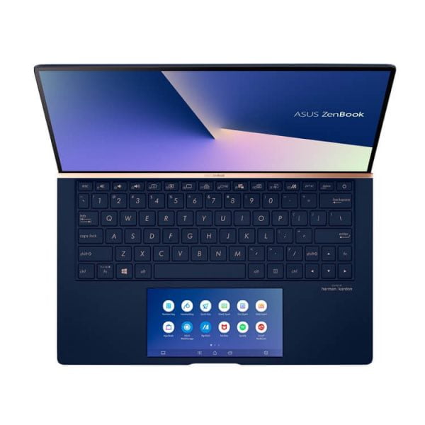 Laptop Asus Zenbook UX534FTC-AA189T (i7-10510U, 16GB Ram, 1TB SSD, GTX 1650 MAXQ 4GB, 15.6 inch UHD, Win10, Screenpad, Blue)