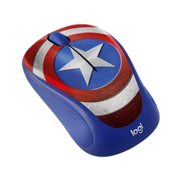 Chuột không dây Logitech M238 Marvel Collection Captain America