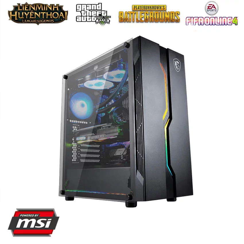SP-SUPER VENTUS 101 (i7 10700F/ B460M/ Ram 8GB/ GTX 1650 D6 6G/ SSD 256GB/ 500W/ DOS)