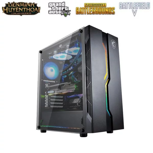 SP-SUPER VENTUS 101 (i7 10700F/ B460M/ Ram 8GB/ GTX 1650 D6 6G/ SSD 256GB/ 500W/ DOS)