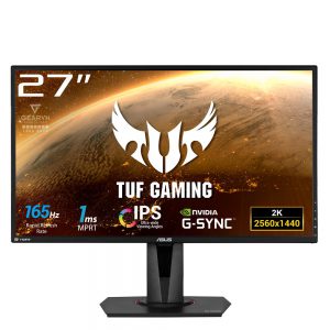 Màn Hình ASUS TUF GAMING VG27AQ 165Hz (27 inch, 2560 x 1440, 165Hz, IPS, 1ms, G-Sync Compatible)