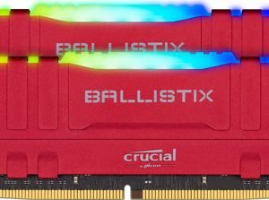 RAM Crucial Ballistix RGB 16GB Kit (2 x 8GB) DDR4-3200 (Red) BL2K8G32C16U4WL