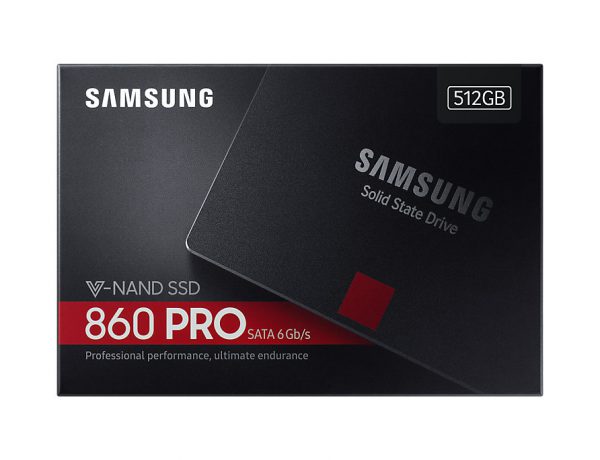 SSD Samsung 860 PRO 512GB - MZ-76P512BW (2.5 inch SATA III, MLC NAND, R/W 560MB/s - 530MB/s, 100K/90K IOPS, 600TBW)