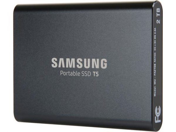 SSD Samsung T5 Portable 2TB - Black (MU-PA2T0B/WW)