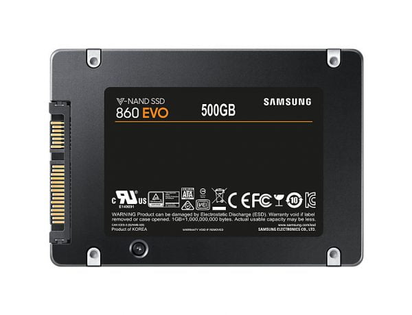 SSD Samsung 860 EVO 500GB SATA III (R/W 550MB/s - 520MB/s, MZ-76E500BW)