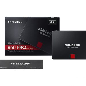SSD Samsung 860 PRO 2TB – MZ-76P2T0BW (2.5 inch SATA III, MLC NAND, R/W 560MB/s – 530MB/s, 100K/90K IOPS, 2400TBW)