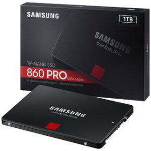 SSD Samsung 860 PRO 1TB – MZ-76P1T0BW (2.5 inch SATA III, MLC NAND, R/W 560MB/s – 530MB/s, 100K/90K IOPS, 1200TBW)