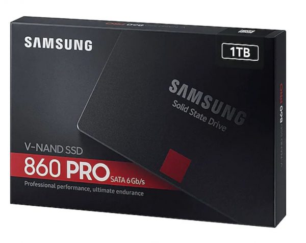SSD Samsung 860 PRO 1TB - MZ-76P1T0BW (2.5 inch SATA III, MLC NAND, R/W 560MB/s - 530MB/s, 100K/90K IOPS, 1200TBW)