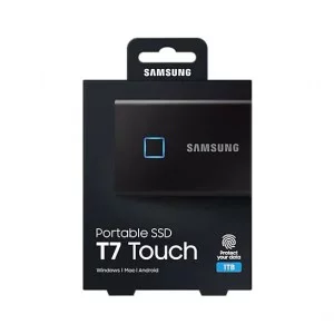 SSD Samsung T7 Touch 1TB – MU-PC1T0S/WW (2.5 inch USB -C, Silver, Up to 1,050MB/s)