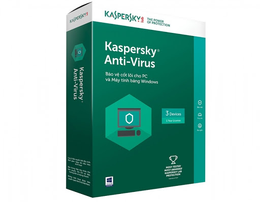 Phần mềm diệt Virus Kaspersky Antivirus 3 máy tính