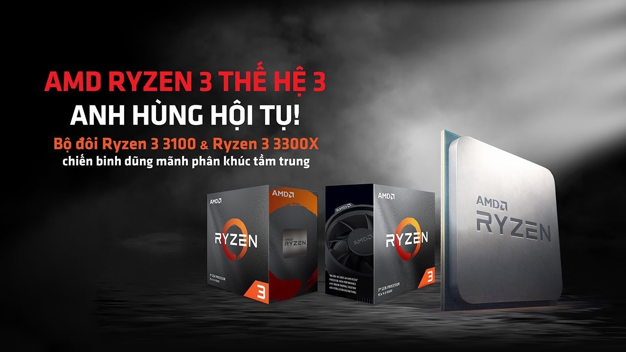 CPU AMD Ryzen 3 3100 - 100-100000284BOX - songphuong.vn