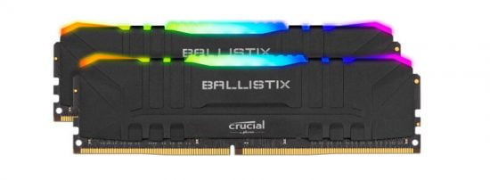 Ram Crucial Ballistix RGB 16GKIT(2 x 8GB) Bus 3200 ĐEN - BL2K8G32C16U4BL
