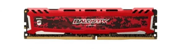 RAM Desktop Ballistix Sport LT Red 16GB DDR4-2400 UDIMM BLS16G4D240FSE