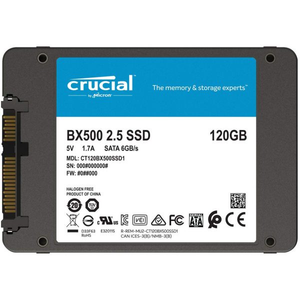 SSD Crucial BX500 120GB - CT120BX500SSD1
