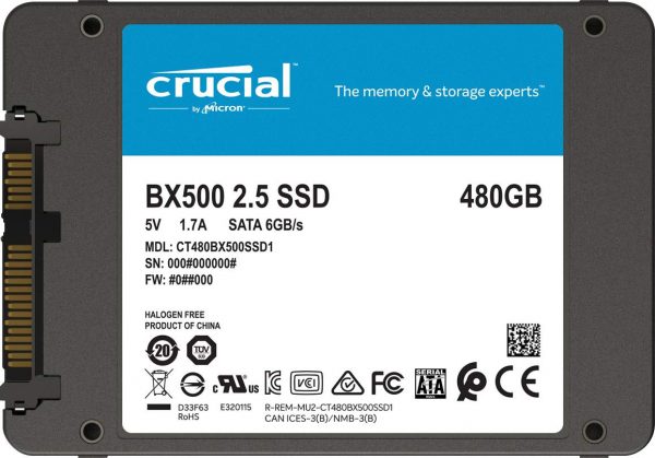 SSD Crucial BX500 480GB - CT480BX500SSD1