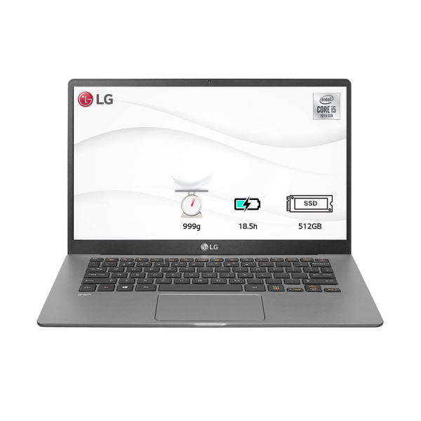 Laptop LG Gram 14ZD90N-V.AX55A5 (i5 1035G7, 8GB, 512GB, 14 inch, LED-KB, Silver, None OS)