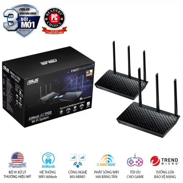 Router Wifi Asus RT-AC67U (2PK)