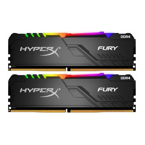 Ram Kingston HyperX Fury RGB 16GB (2 x 8GB) DDR4 3200MHz CL16 DIMM 1Rx8 - HX432C16FB3AK2/16