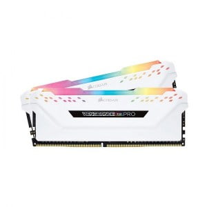 RAM CORSAIR VENGEANCE PRO RGB WHITE 16GB (2x8GB) DDR4 3000MHz – CMW16GX4M2C3000C15W