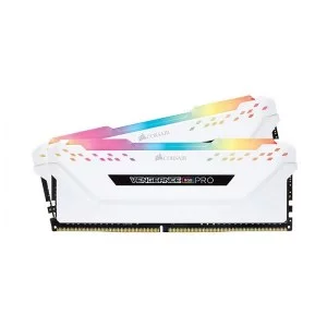 RAM CORSAIR VENGEANCE PRO RGB WHITE 16GB (2x8GB) DDR4 3000MHz – CMW16GX4M2C3000C15W