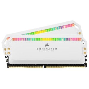 RAM CORSAIR DOMINATOR PLATINUM RGB WHITE 16GB (2x8GB) DDR4 3200MHz – CMT16GX4M2C3200C16W