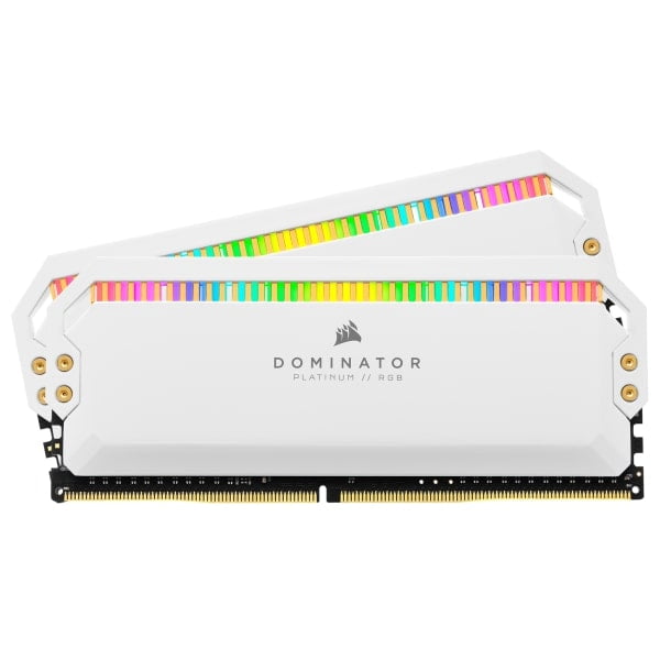 RAM CORSAIR DOMINATOR PLATINUM RGB WHITE 16GB (2x8GB) DDR4 3200MHz - CMT16GX4M2C3200C16W
