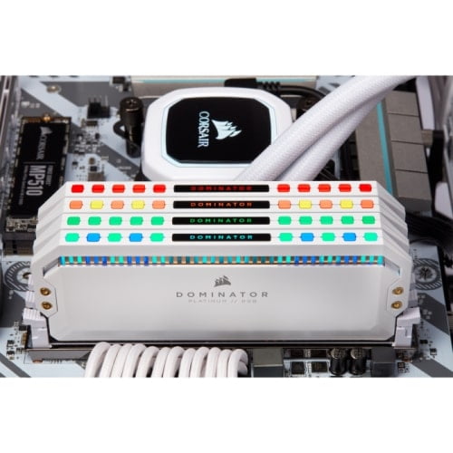 RAM CORSAIR DOMINATOR PLATINUM RGB WHITE 16GB (2x8GB) DDR4 3200MHz - CMT16GX4M2C3200C16W - songphuong.vn