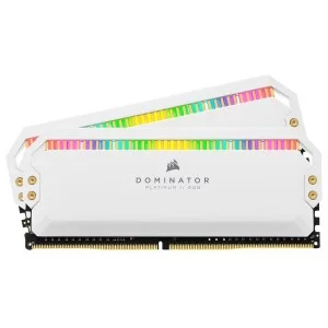 RAM CORSAIR DOMINATOR PLATINUM RGB WHITE 32GB (2x16GB) DDR4 3200MHz – CMT32GX4M2C3200C16W