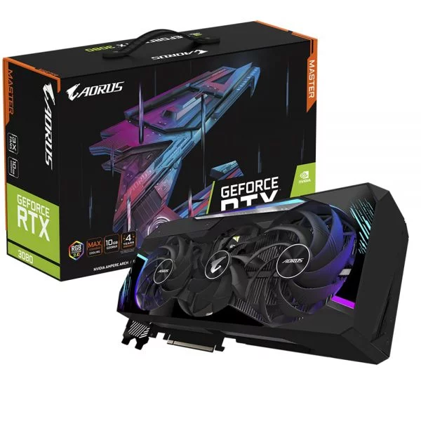 VGA GIGABYTE AORUS GEFORCE RTX 3080 MASTER 10G (GV-N 3080 AORUS M-10GD)