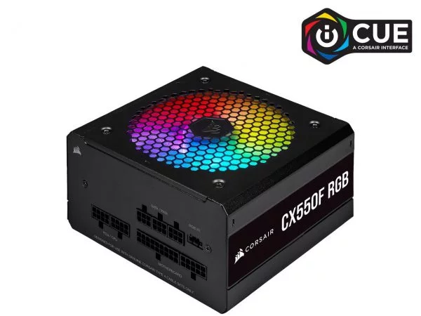 Nguồn Corsair CX550F RGB Black Full Modul - 80 Plus Bronze (CP-9020216-NA)