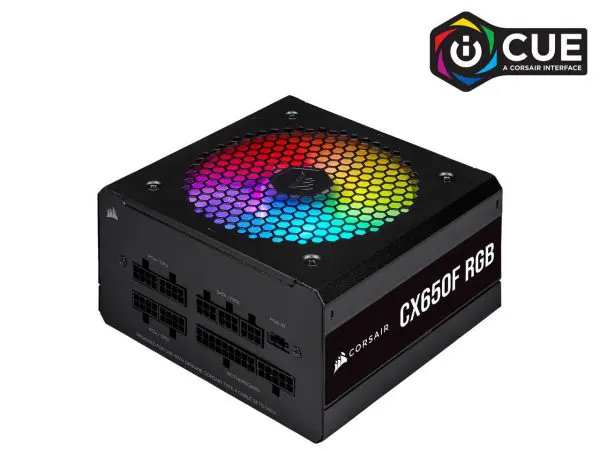 Nguồn Corsair CX650F RGB Black Full Modul - 80 Plus Bronze (CP-9020217-NA)