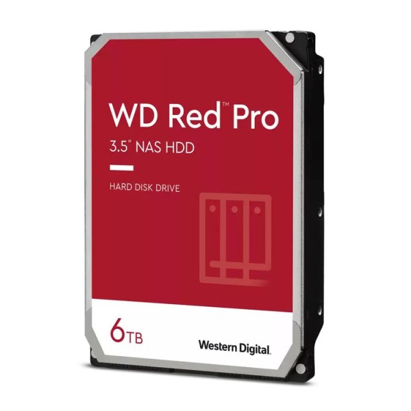 Ổ cứng HDD WD Red Pro 6TB WD6003FFBX (3.5 inch, SATA 3, 256MB Cache, 7200RPM, Màu đỏ)