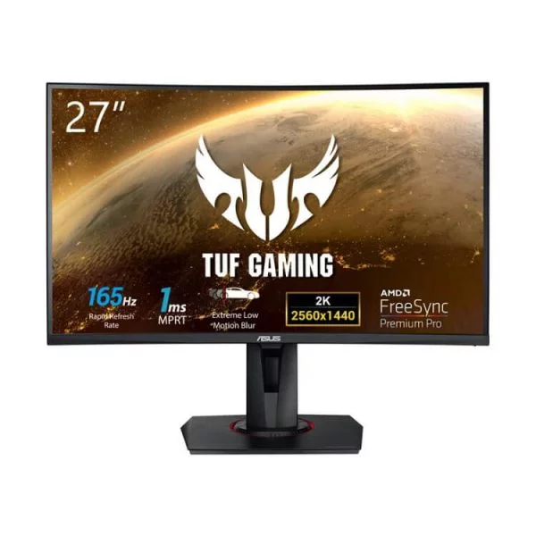 Màn Hình Cong ASUS TUF GAMING VG27WQ 165Hz (27 inch, 2560 x 1440, VA, 1ms)