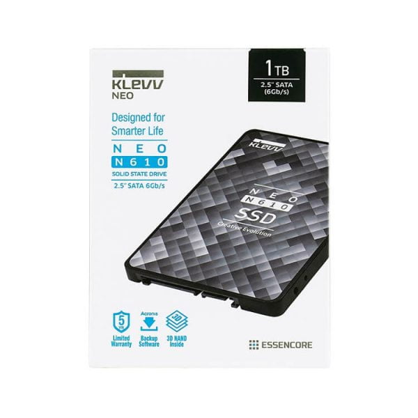 SSD Klevv Neo N610 1TB Sata 3 - K01TBSSDS3-N61 (Read/Write: 560/520 MB/s, TLC Nand)